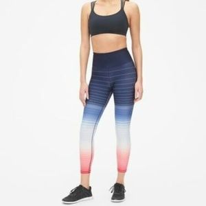 GAP Pants - GapFit High Rise Blackout Stripe 7/8 Leggings GAP Pants - GapFit High Rise Blackout Stripe 7/8 Leggings